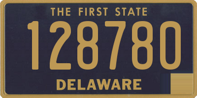 DE license plate 128780