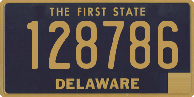 DE license plate 128786