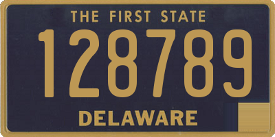 DE license plate 128789