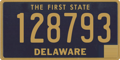 DE license plate 128793