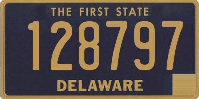 DE license plate 128797