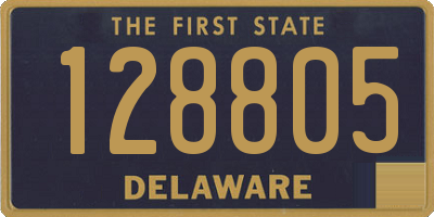 DE license plate 128805