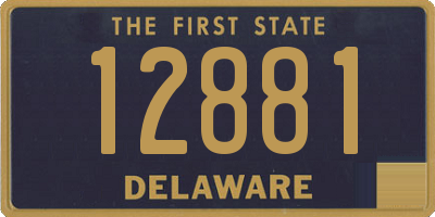 DE license plate 12881