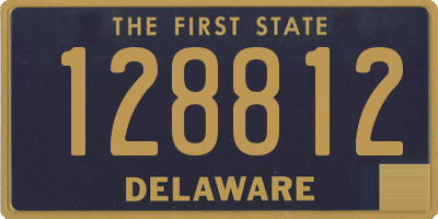 DE license plate 128812