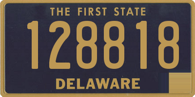 DE license plate 128818