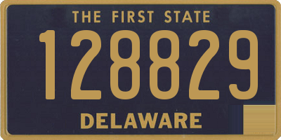 DE license plate 128829