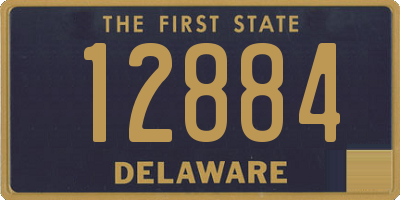 DE license plate 12884