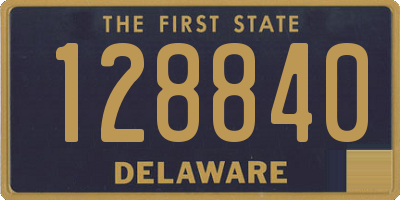 DE license plate 128840