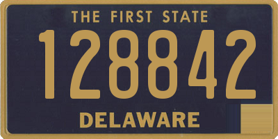 DE license plate 128842