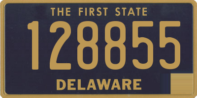 DE license plate 128855