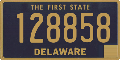 DE license plate 128858