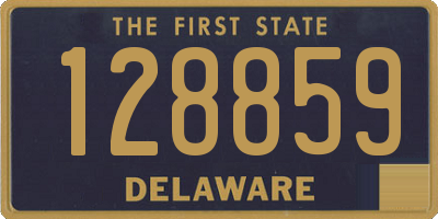 DE license plate 128859