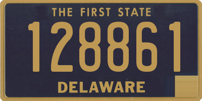 DE license plate 128861