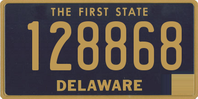 DE license plate 128868