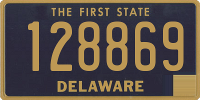 DE license plate 128869