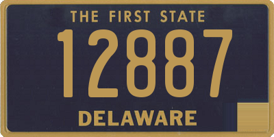 DE license plate 12887