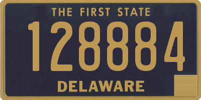 DE license plate 128884