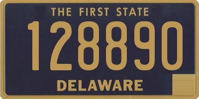 DE license plate 128890