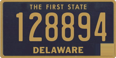 DE license plate 128894