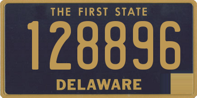 DE license plate 128896