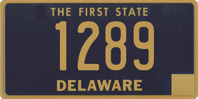 DE license plate 1289