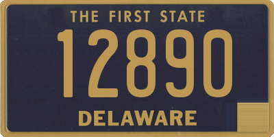 DE license plate 12890