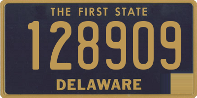 DE license plate 128909