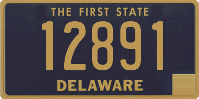 DE license plate 12891