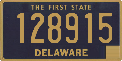 DE license plate 128915