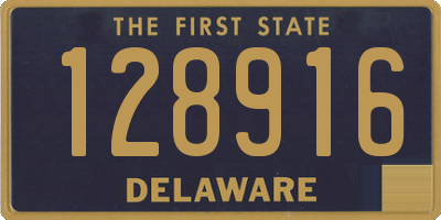 DE license plate 128916