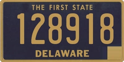 DE license plate 128918