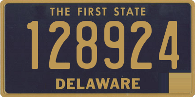 DE license plate 128924