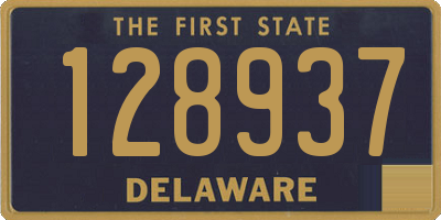 DE license plate 128937