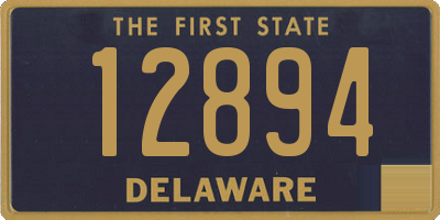 DE license plate 12894