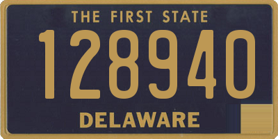 DE license plate 128940