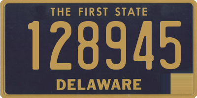 DE license plate 128945