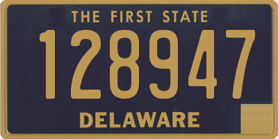 DE license plate 128947