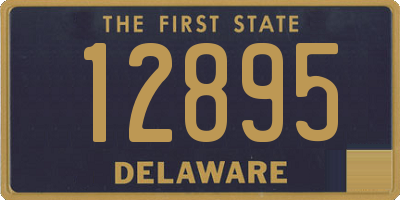 DE license plate 12895
