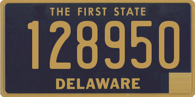 DE license plate 128950