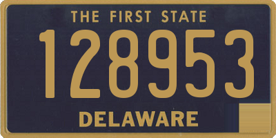 DE license plate 128953