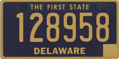 DE license plate 128958