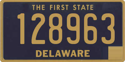 DE license plate 128963