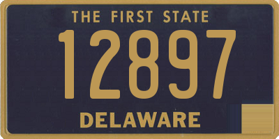 DE license plate 12897