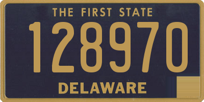 DE license plate 128970