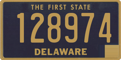 DE license plate 128974