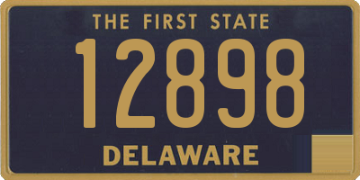 DE license plate 12898