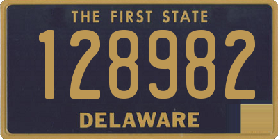 DE license plate 128982