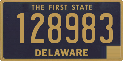 DE license plate 128983