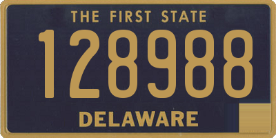 DE license plate 128988