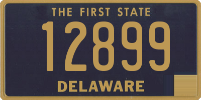 DE license plate 12899